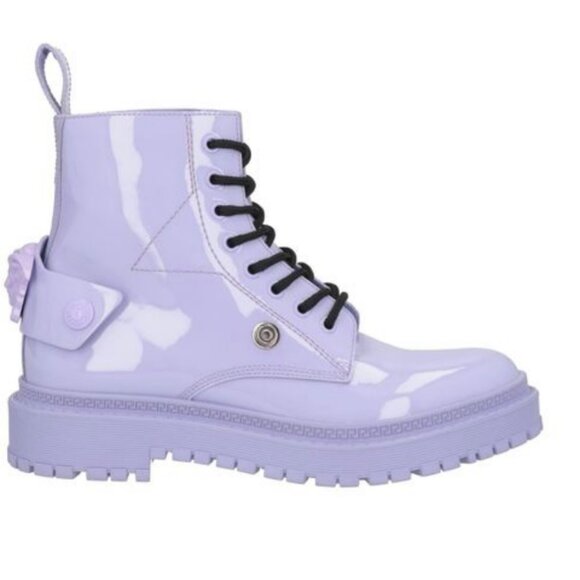 NEW Versace Lilac Lavender Light Purple Medusa Buckle Boots SIZE 40 - Picture 5 of 5